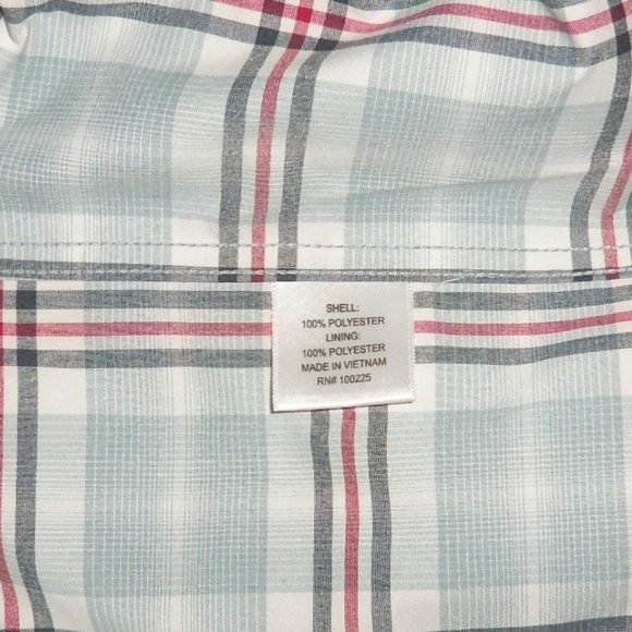 Lincoln Outfitters Men's Vented Plaid Moisture Wick Button Down Shirt - M - NWT - Picture 8 of 10